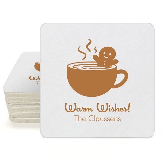 Warm Wishes Square Coasters